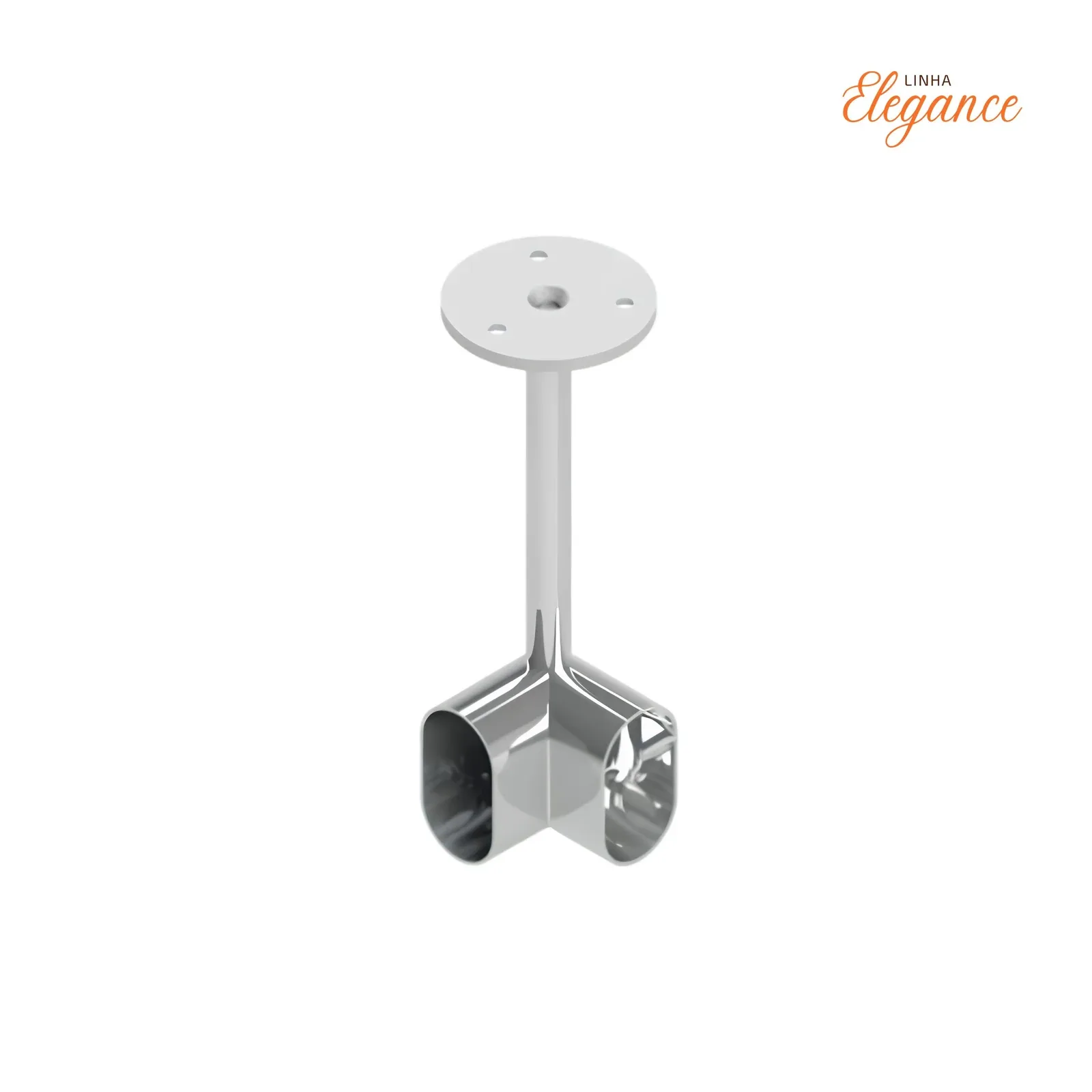 Suporte para tubo cabideiro oblongo — foto 1